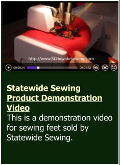 Statewide Sewing Product Demonstration Video