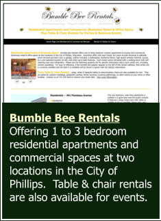 Bumble Bee Rentals, Phillips, Wisconsin, Price County