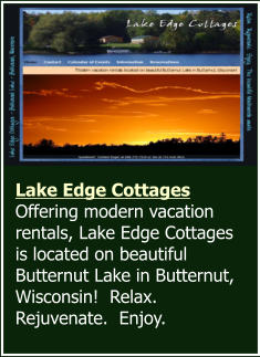 Lake Edge Cottages, Butternut, Wisconsin, Ashland County