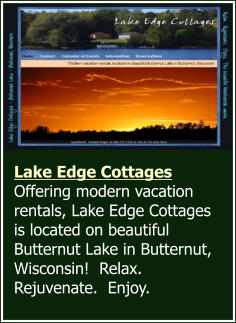 Lake Edge Cottages, Butternut, Wisconsin, Ashland County