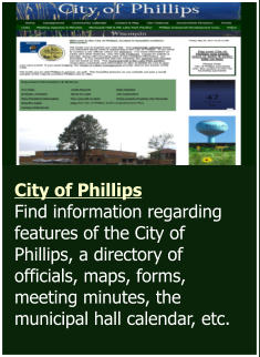 City of Phillips, Wisconsin, Price County