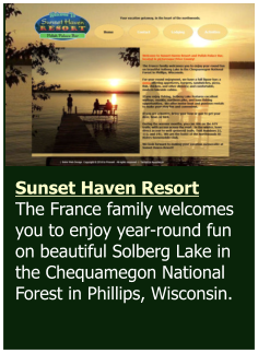 Sunset Haven Resort, Phillips, Wisconsin, Price County
