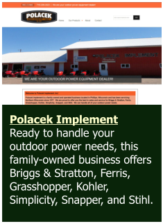 Polacek Implement, Phillips, Wisconsin, Price County
